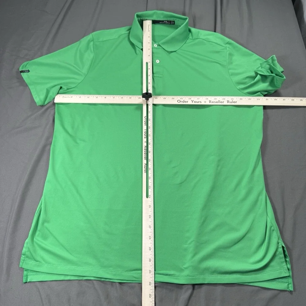 RLX Ralph Lauren Polo Shirt Mens XL Green Short Sleeve Logo